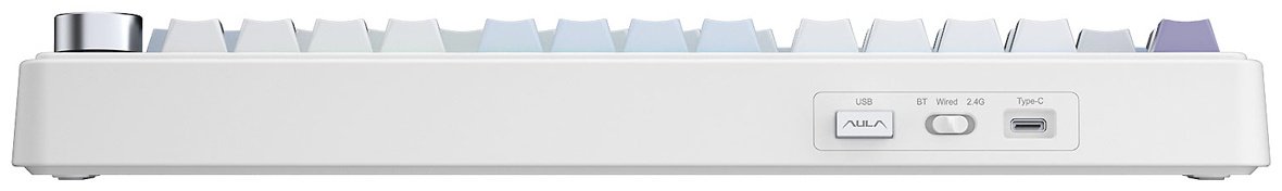 Клавиатура AULA F75 White+Blue+Purple фиолетовый купить,NaN