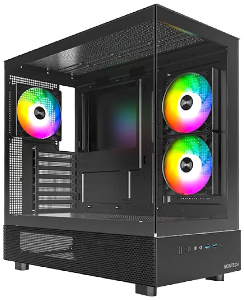 Корпус MONTECH XR (B) черный купить,33486