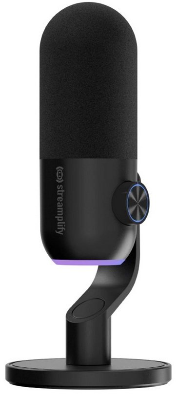 Микрофон Streamplify MIC MINI-48-RGB-ST-BK черный купить,NaN