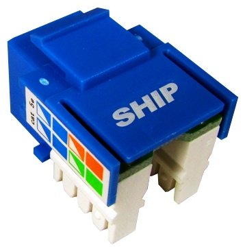 SHIP встраиваемая M245-3, компьютерный (RJ45) цвет синий купить,NaN