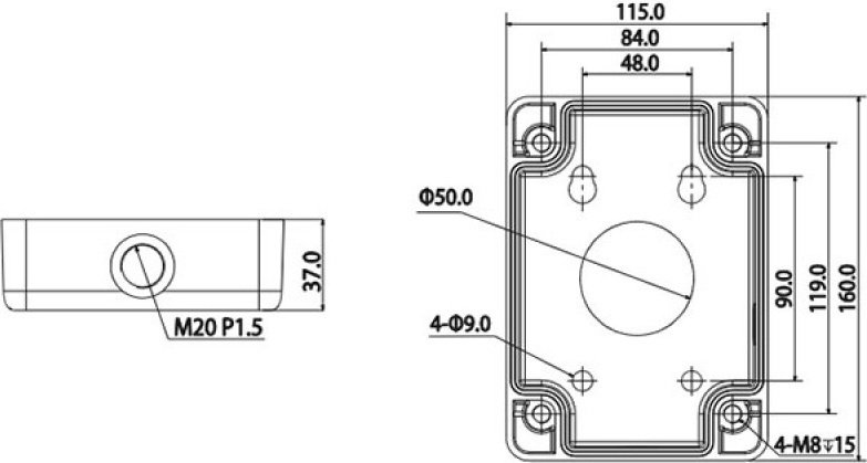 Dahua монтажная коробка DH-PFA120 1 шт, металл купить,NaN