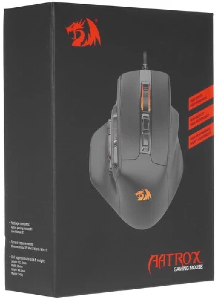 Мышь Redragon Aatrox черный купить,NaN