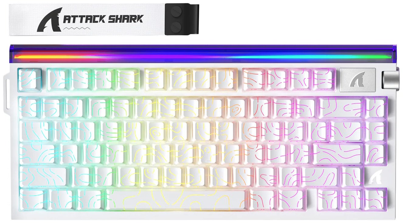Клавиатура Attack Shark R85 HE Whiter Contour белый купить,NaN