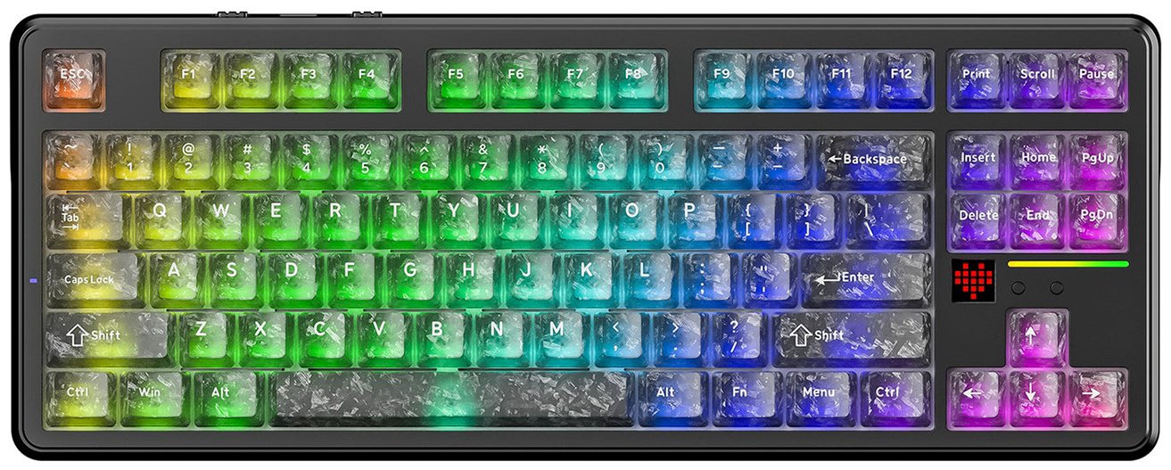 Клавиатура Attack Shark X87 Ultra Shadow Megalodon черный купить,NaN