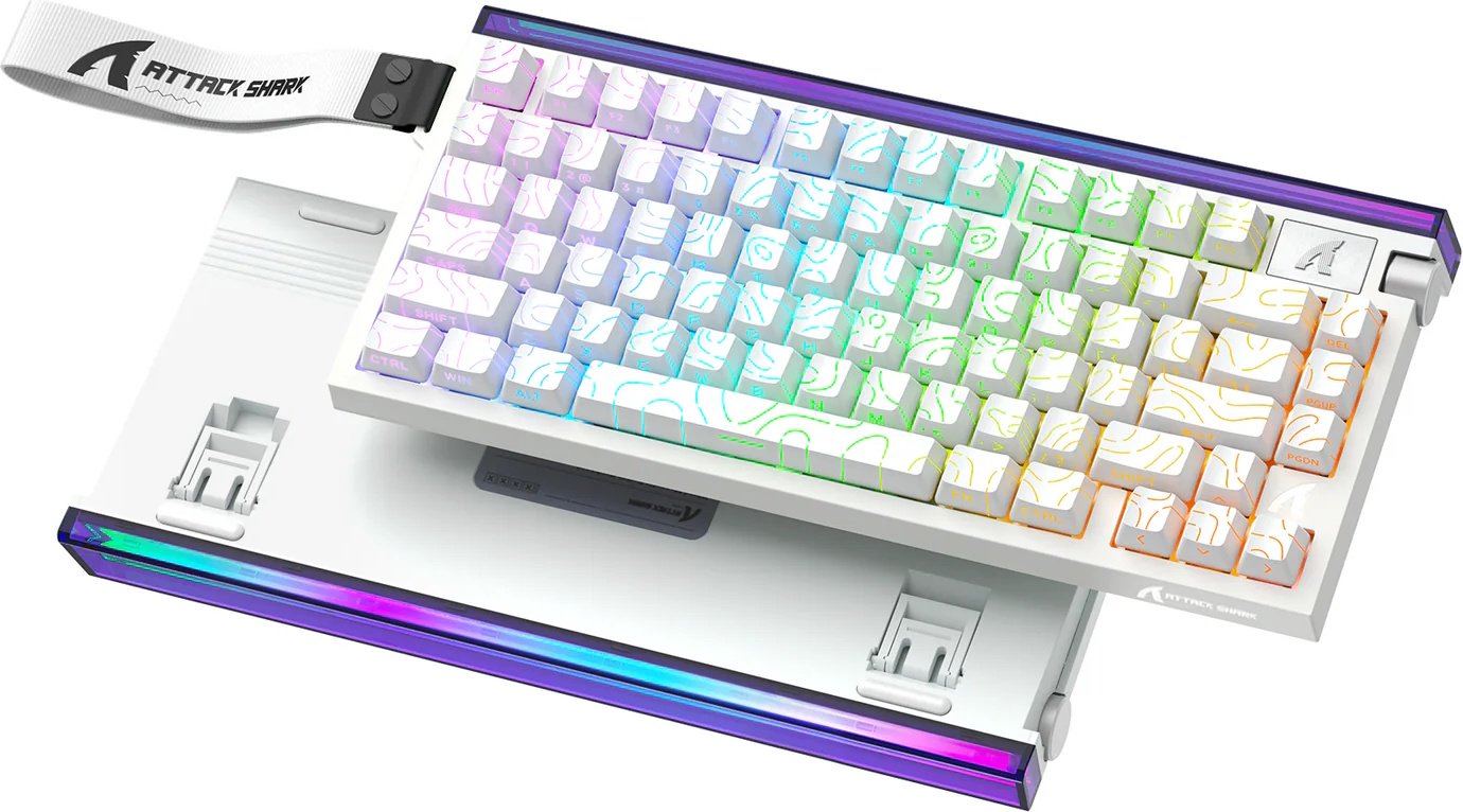Клавиатура Attack Shark R85 HE Whiter Contour белый купить,NaN