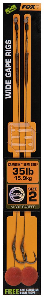 Оснастка FOX EDGES Wide Gape Rigs №2 35LB CCR175 20 см купить,NaN