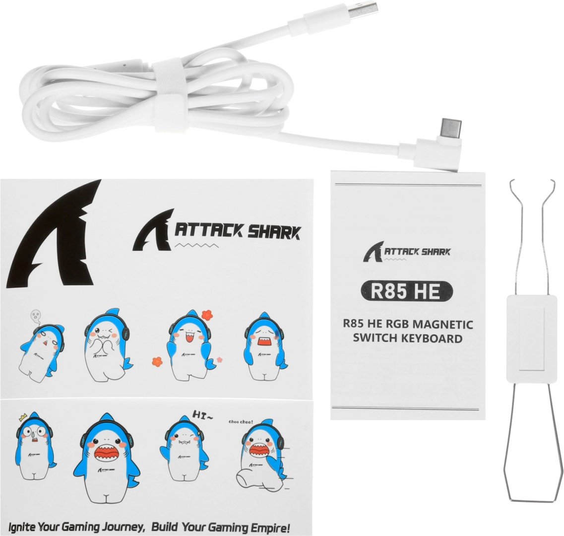 Клавиатура Attack Shark R85 HE Whiter Contour белый купить,NaN