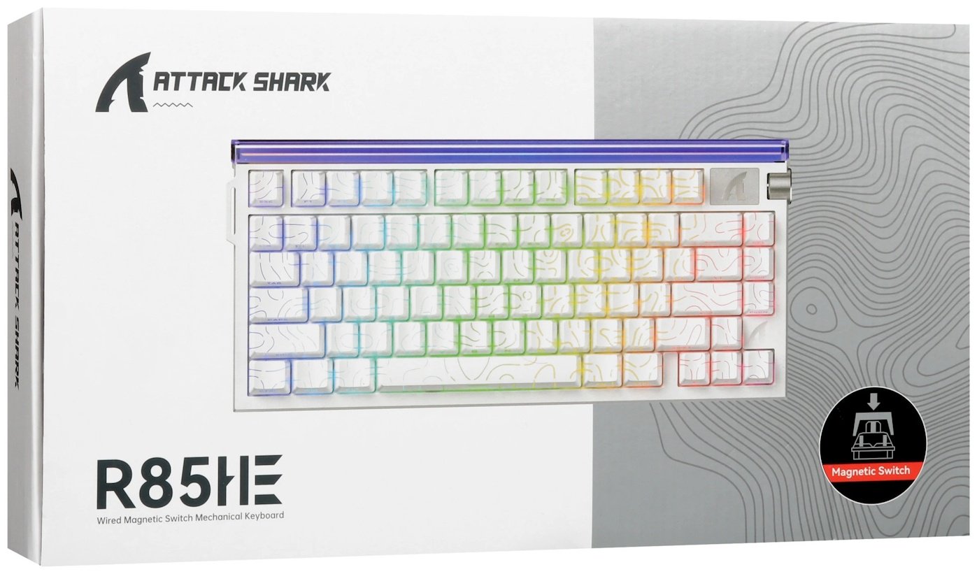 Клавиатура Attack Shark R85 HE Whiter Contour белый купить,NaN