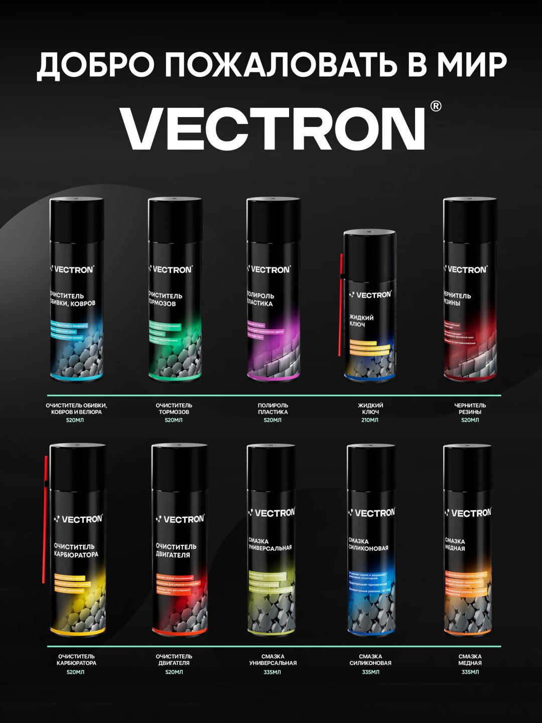 Vectron VT-2003 Очиститель карбюратора 0.52 л купить,NaN