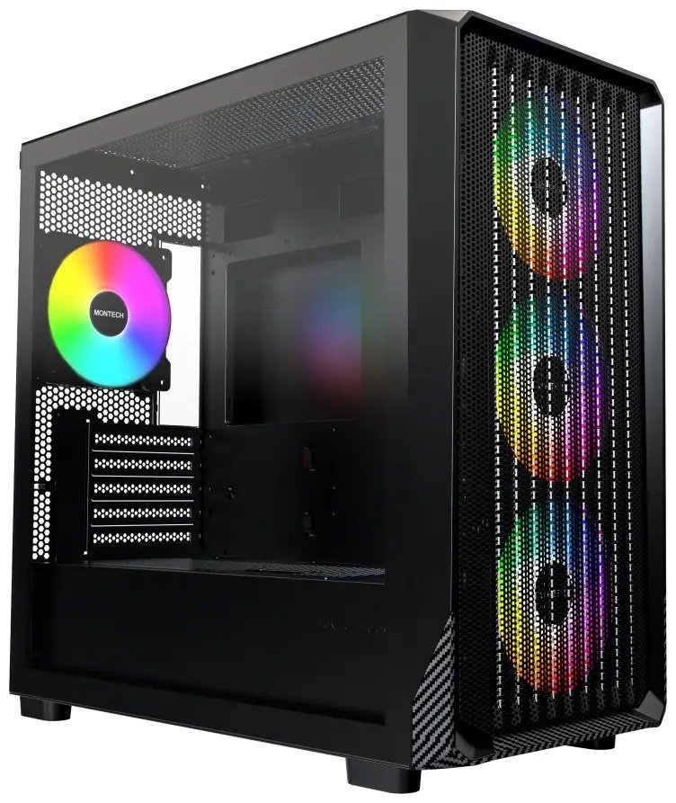 Корпус MONTECH X5M (B) черный купить,NaN