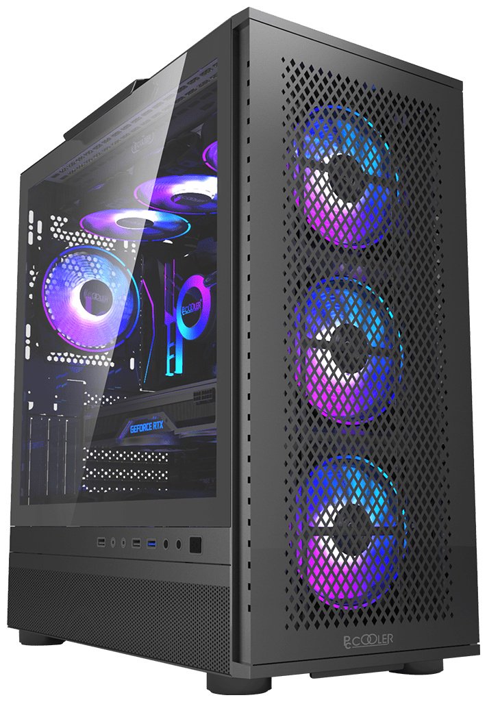 Корпус PCcooler ME200 MESH BK черный купить,NaN