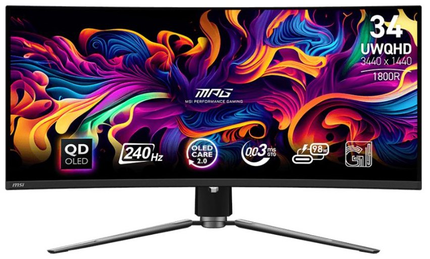Монитор 34.18" MSI MPG 341CQPX QD-OLED черный купить,NaN