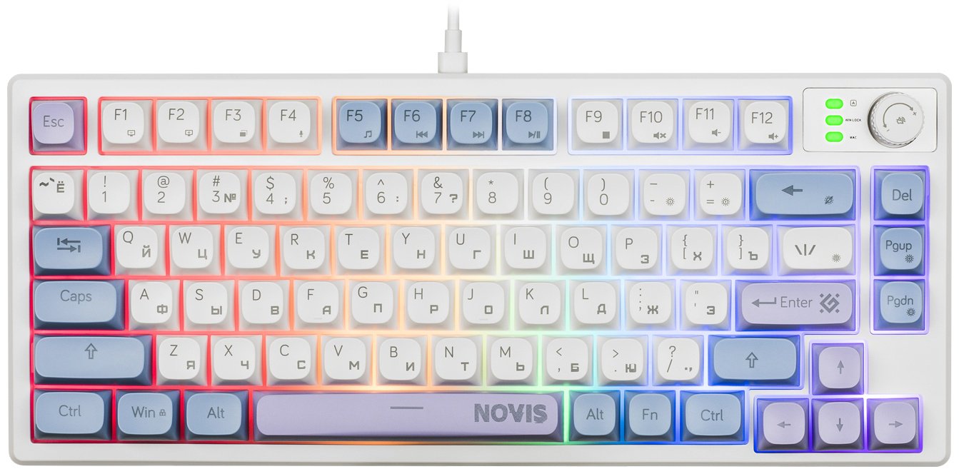 Клавиатура Defender Novis GK-318 белый купить,NaN