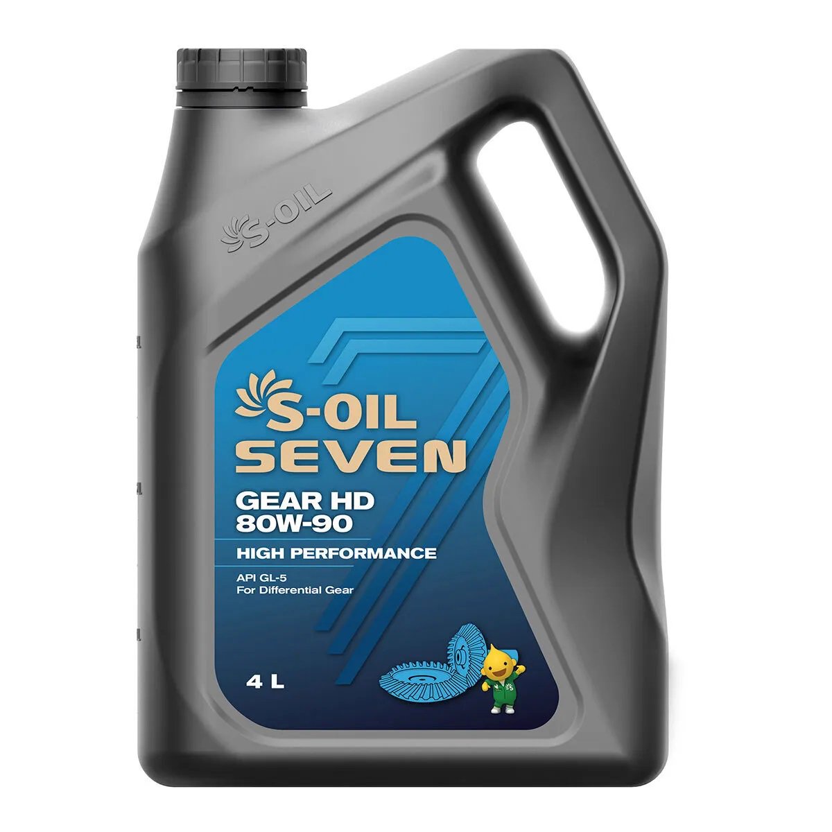 Трансмиссионное масло S-Oil 7 Gear HD 80W-90 GL-5 4л