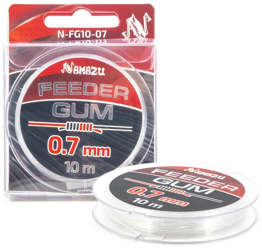 Namazu N-FG10-07 FEEDER GUM 0.7 мм прозрачный купить,NaN