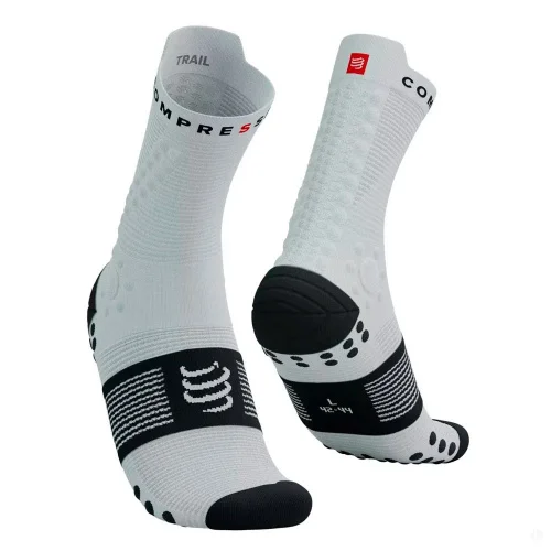 Носки Compressport Pro Racing Socks v4.0 Trail XU00048B-0002 черно-белые 45-47