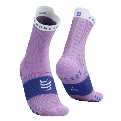 Носки Compressport Pro Racing Socks v4.0 Trail XU00048B-3043 сиреневые 45-47 купить,NaN