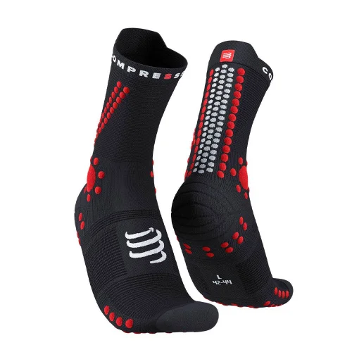 Носки Compressport Pro Racing Socks v4.0 Trail XU00048B-906 черно-красные 35-38
