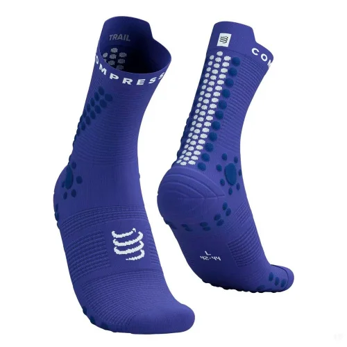 Носки Compressport Pro Racing Socks v4.0 Trail XU00048B-5057 синие 42-44
