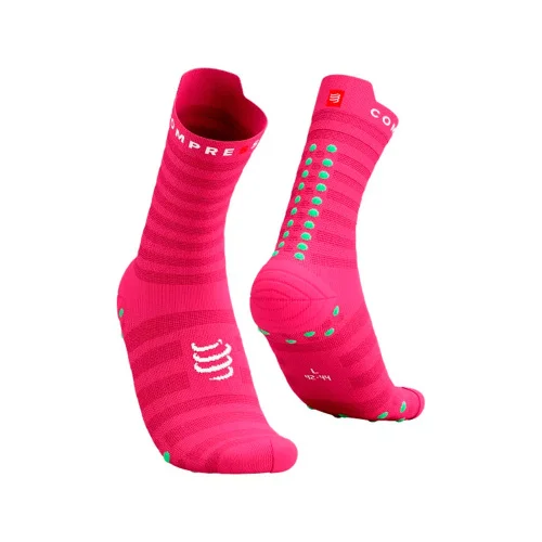 Носки Compressport  Pro Racing V4.0 Run High XU00046B-5027 розовые 39-41