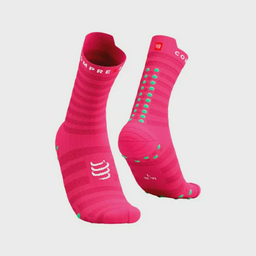 Носки Compressport  Pro Racing V4.0 Run High XU00046B-5027 розовые 45-47