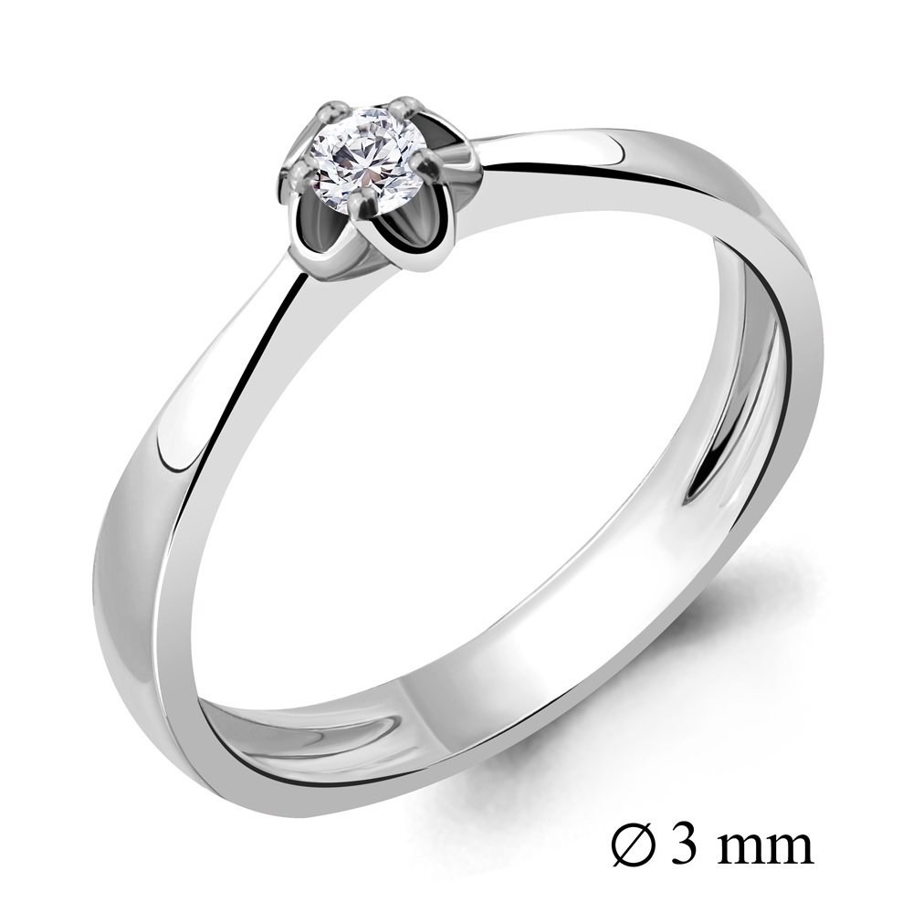 Кольцо Aquamarine 63257 17,5р 2,13гр. купить,NaN