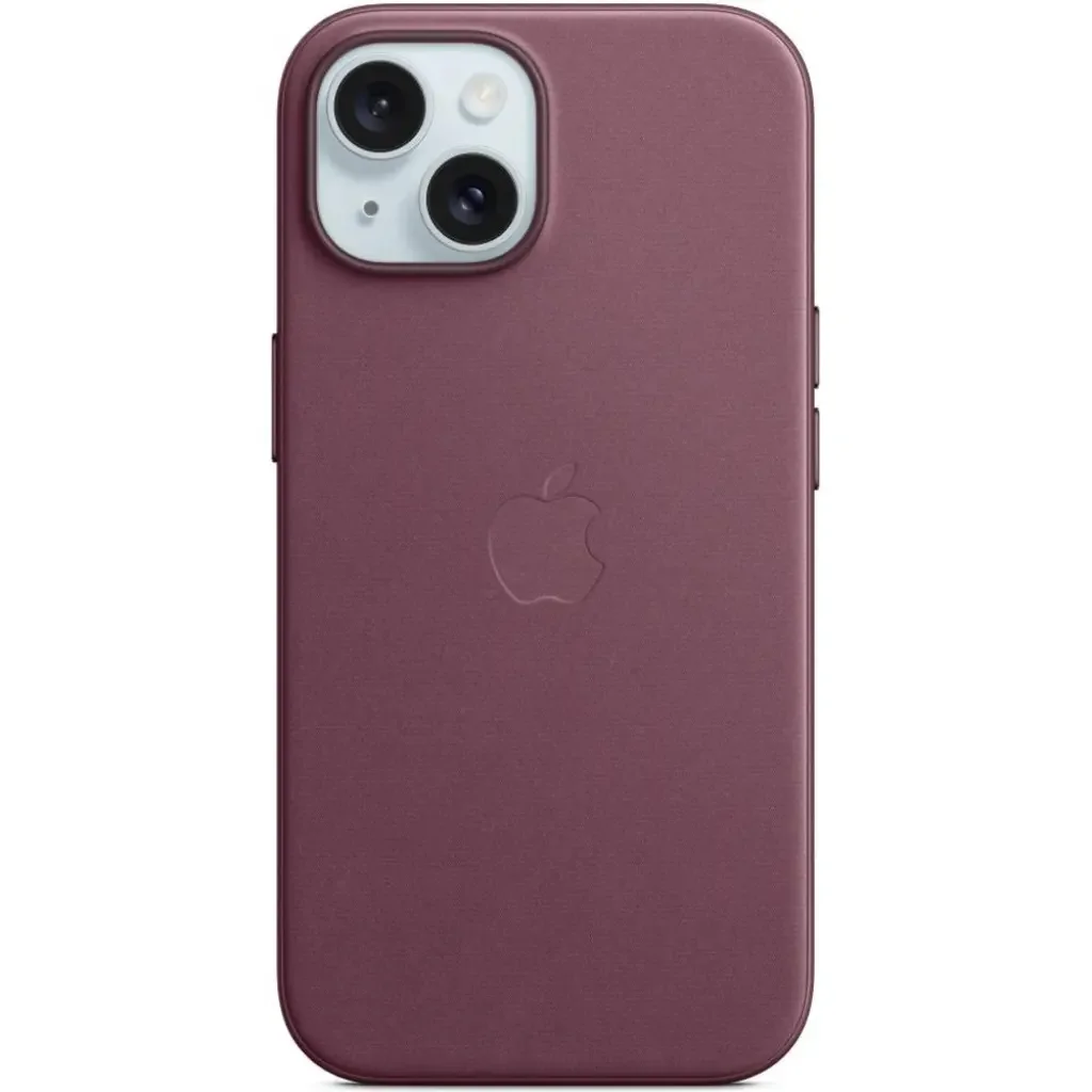 Чехол Apple для iPhone 15 FineWoven Case with MagSafe A3132 MT3E3ZM/A Mulberry купить,NaN