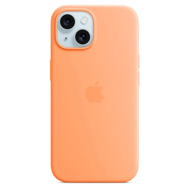 Чехол Apple для iPhone 15 Silicone Case with MagSafe A3123 MT0W3ZM/A Orange Sorbet купить,NaN