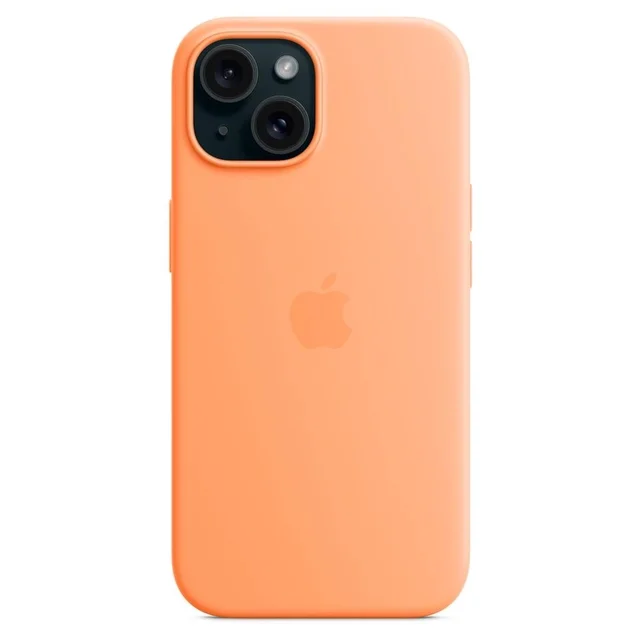 Чехол Apple для iPhone 15 Silicone Case with MagSafe A3123 MT0W3ZM/A Orange Sorbet купить,NaN