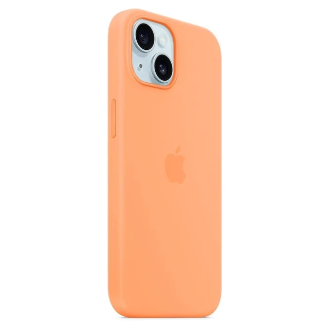 Чехол Apple для iPhone 15 Silicone Case with MagSafe A3123 MT0W3ZM/A Orange Sorbet купить,NaN