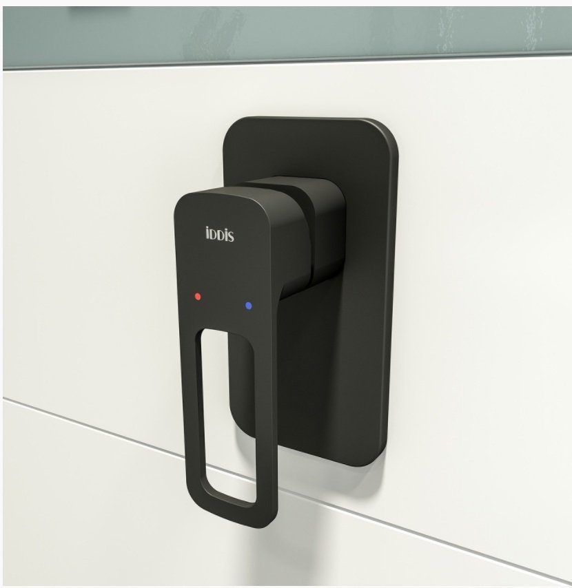 Смеситель для душа IDDIS SLIBL00i66, латунь, цвет черный купить,52900