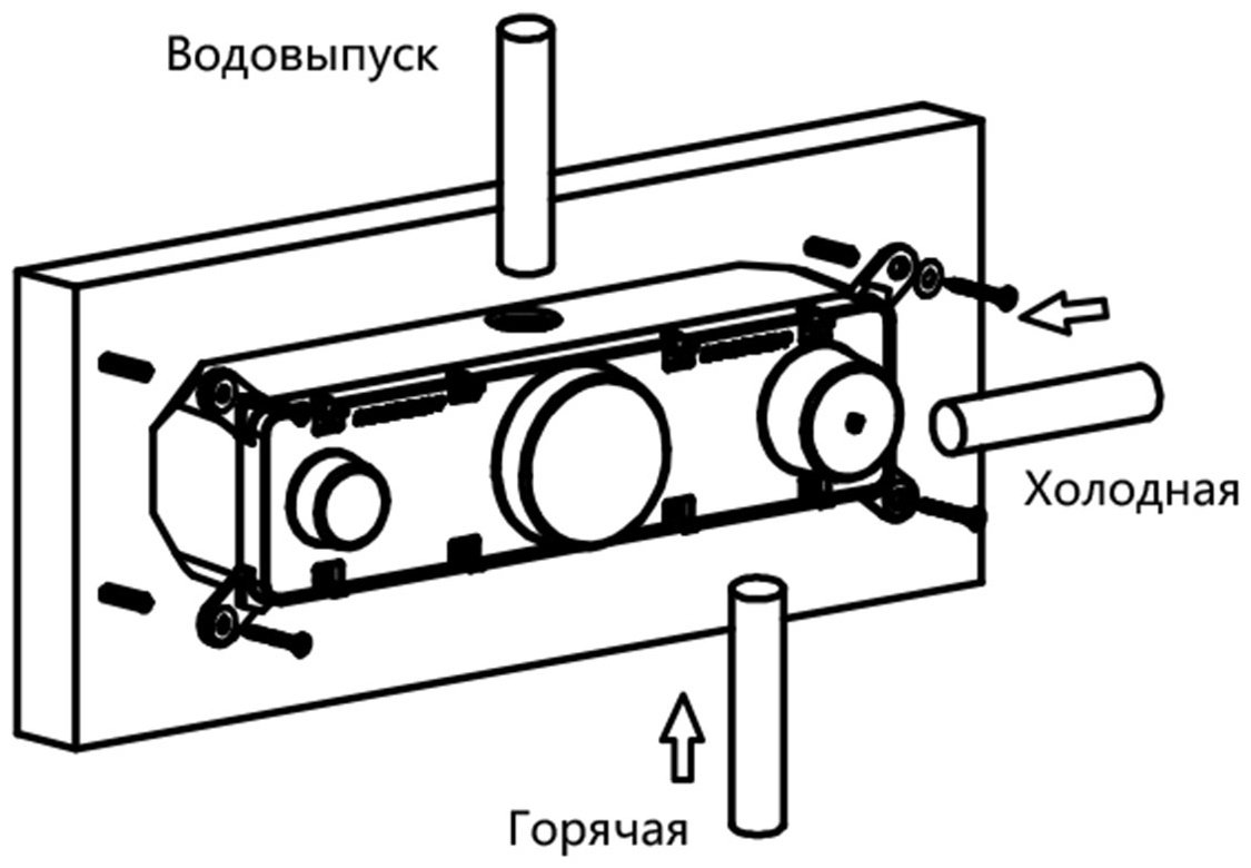 Vincea скрытая часть смесителя для душа VSCV-422TBG купить,386700