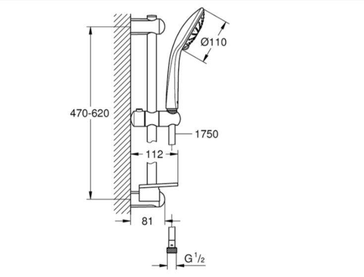 Grohe душевой набор (гарнитур) 27230001 купить,81600