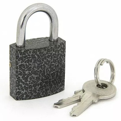 Замок навесной, английский Palladium 303F-25, 24х25 мм