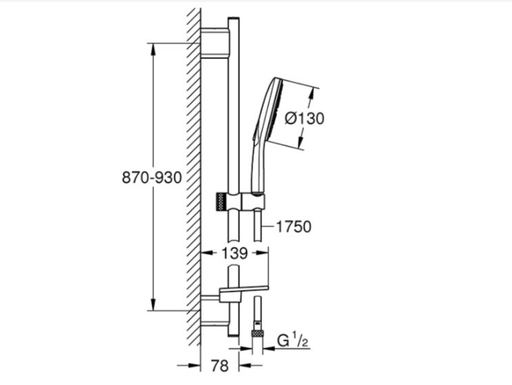 Grohe душевой набор (гарнитур) 26548000 купить,140600