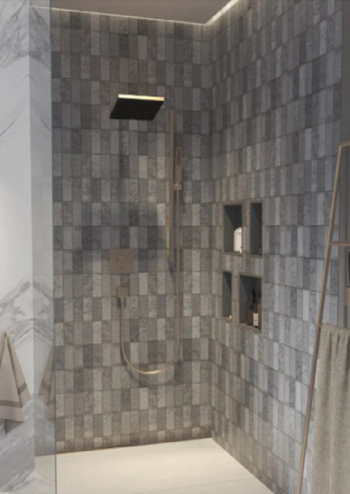 Hansgrohe держатель для душа 390х80 мм Pulsify E 1jet 24337140, латунь купить,181400