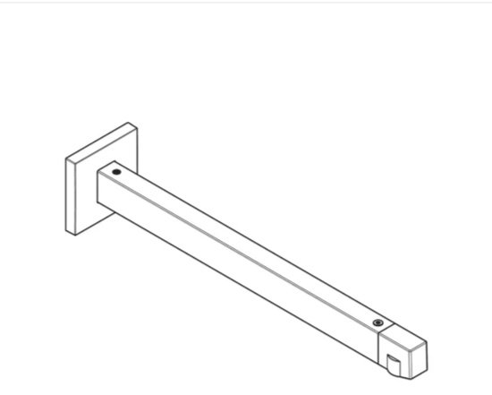 Hansgrohe держатель для душа 390х80 мм Pulsify E 1jet 24337140, латунь купить,181400