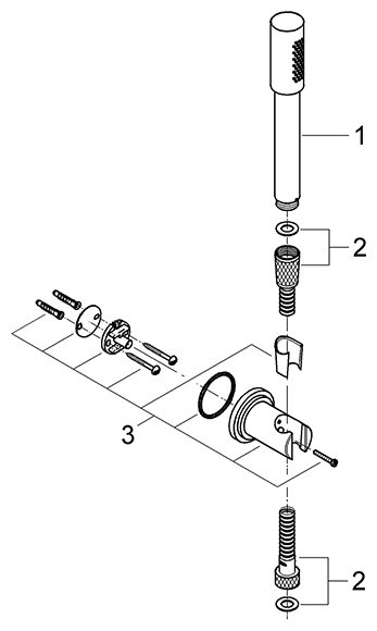 Grohe лейка для душа (без шланга) Sena 28348000 купить,149800