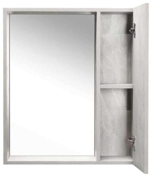 Шкаф зеркальный навесной KABINKA.KZ Берлин 70, 60x13.6x70 см, серый купить,NaN