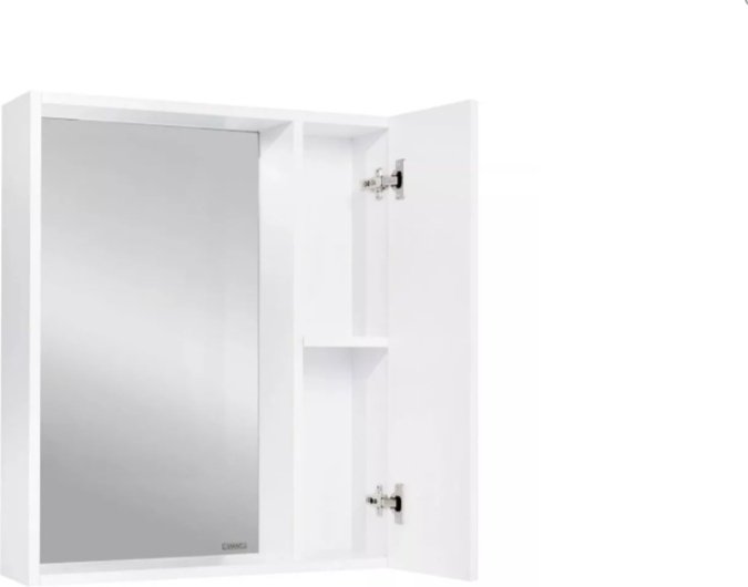 Шкаф зеркальный навесной KABINKA.KZ Берлин 60, 60x13.6x70 см, белый купить,NaN