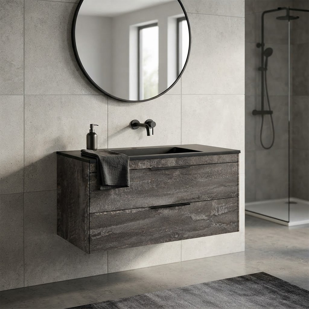 Тумба без раковины KABINKA.KZ Chiara 1000, 99x47.5x47.6 см, серый