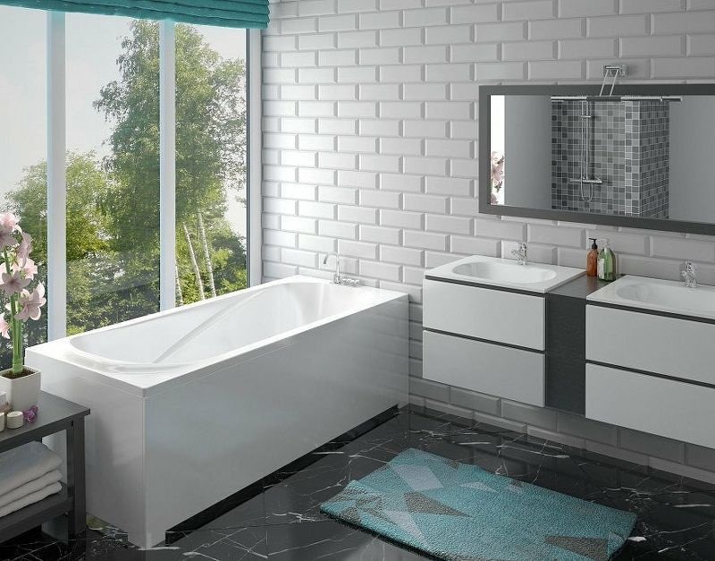 Ванна Taliente Bolseno BL 18080 180x80 см, искусственный мрамор