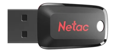 USB Flash накопитель Netac U197/128Gb NT03U197N-128G-20BK Black Orange