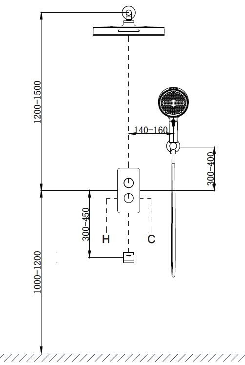 Vincea душевой набор (гарнитур) VSFW-5DM1BG купить,418800