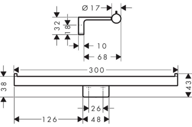 Hansgrohe держатель 41768000 1 шт, металл купить,36400