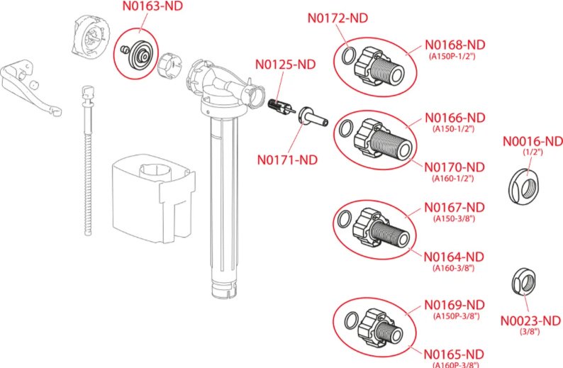 Alcaplast комплект для смыва Kabinkakz_K0000344441 купить,30100
