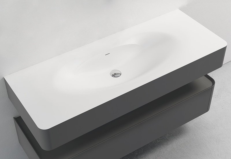 Тумба без раковины KABINKA.KZ Caprise 1200 , 120x26x52 см, серый - ForteMarket Тумба без раковины KABINKA.KZ Caprise 1200 , 120x26x52 см, серый купить,NaN