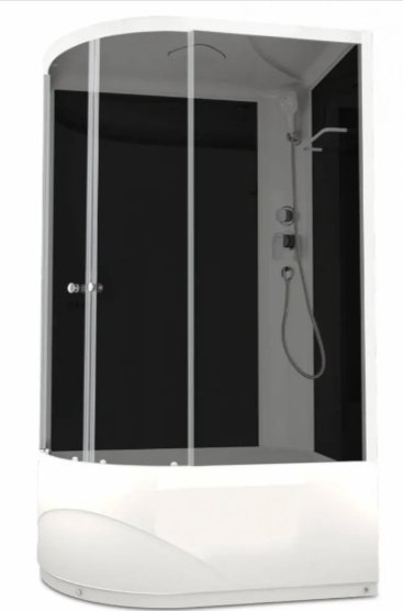 Душевая кабина KABINKA.KZ Delight Slim High (128 R), 218х80 см, высокий поддон купить,NaN