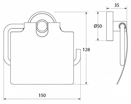 IDDIS держатель Edifice EDISBC0i43 1 шт, металл купить,30000
