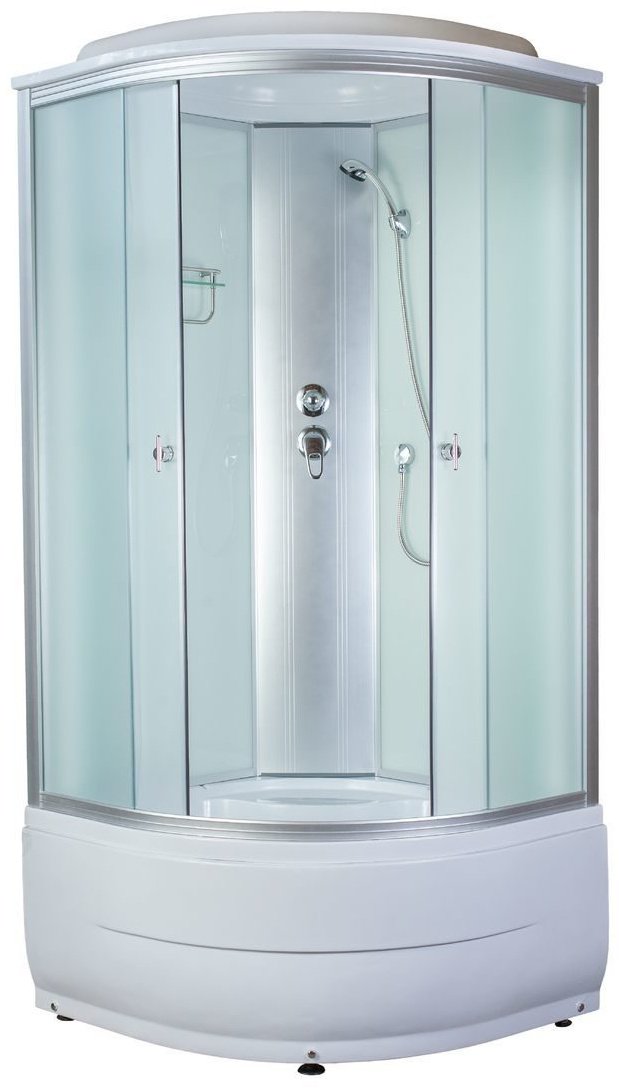 Душевая кабина KABINKA.KZ 4102D fabric white, 223х90 см, высокий поддон купить,NaN